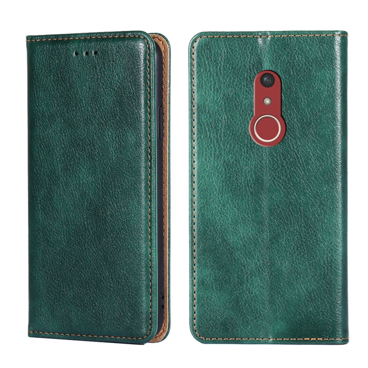 For Fujitsu Arrow Be4 Plus F-41B Gloss Oil Solid Color Magnetic Leather Phone Case