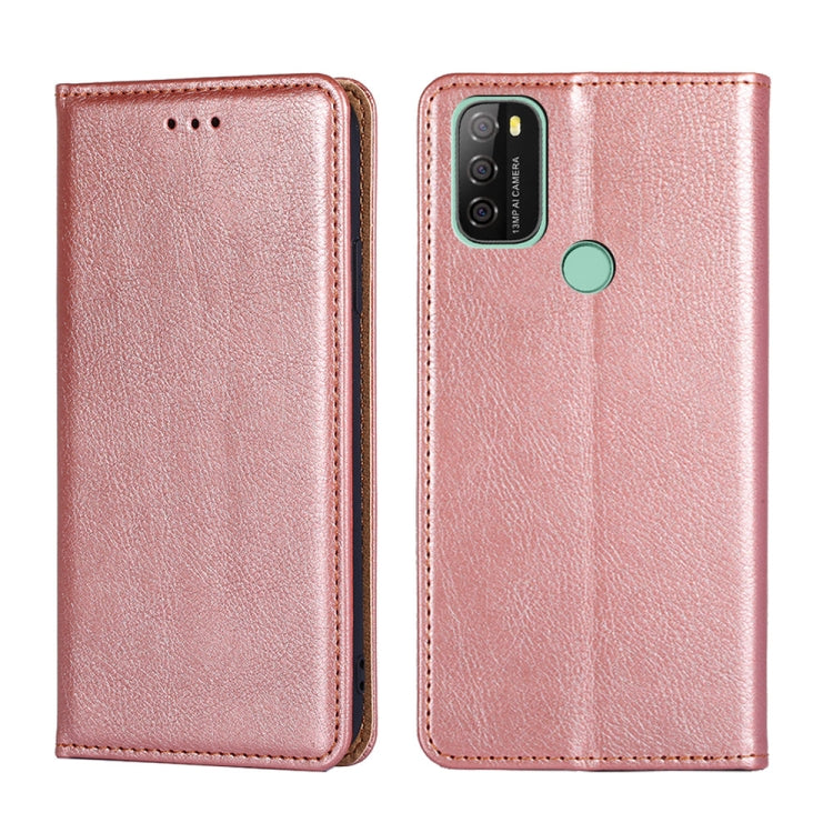 For Blackview A70 Gloss Oil Solid Color Magnetic Leather Phone Case