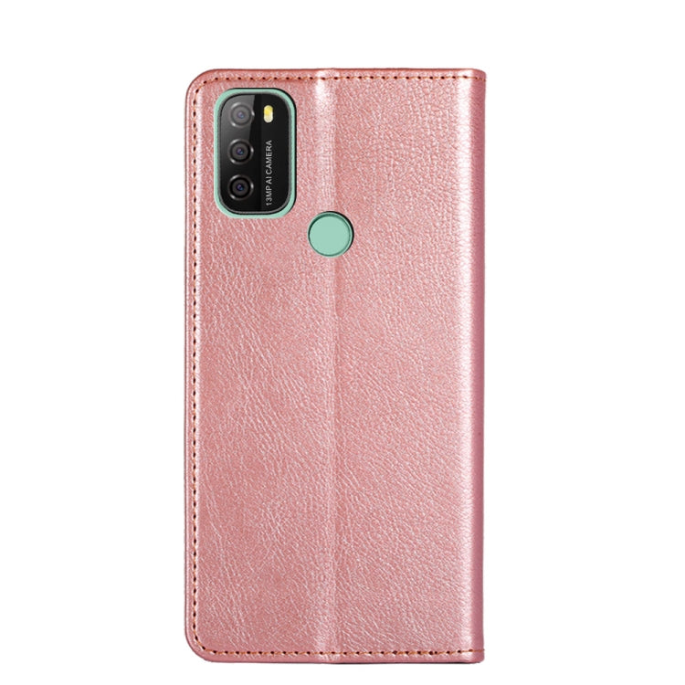 For Blackview A70 Gloss Oil Solid Color Magnetic Leather Phone Case