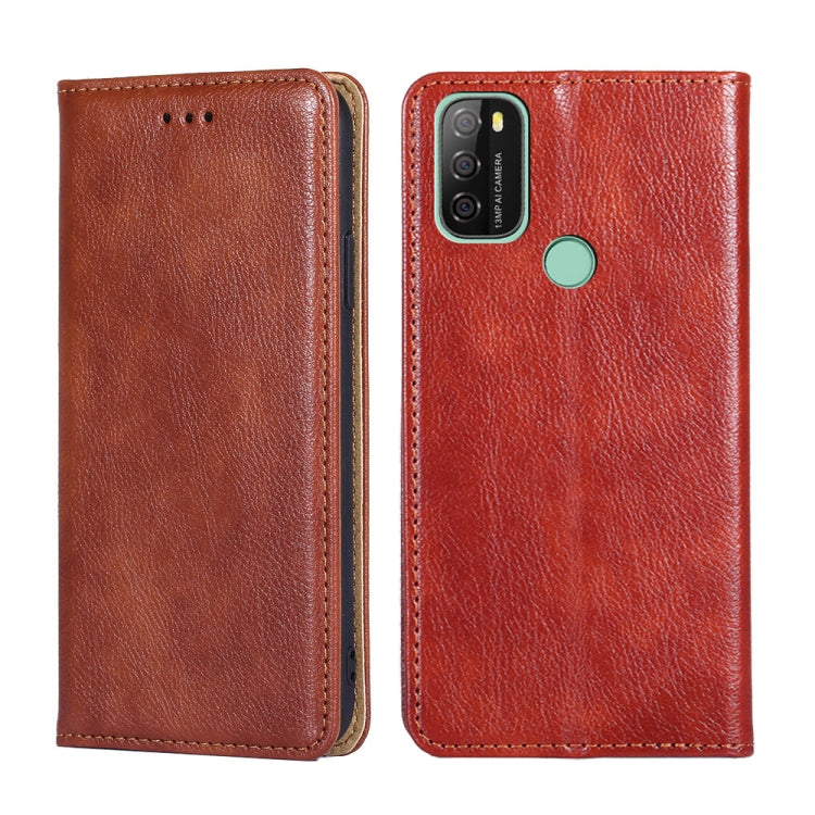 For Blackview A70 Gloss Oil Solid Color Magnetic Leather Phone Case