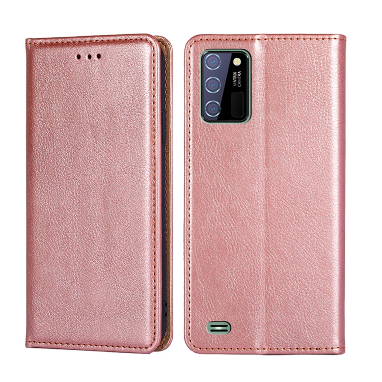 For Oukitel C25 Gloss Oil Solid Color Magnetic Leather Phone Case