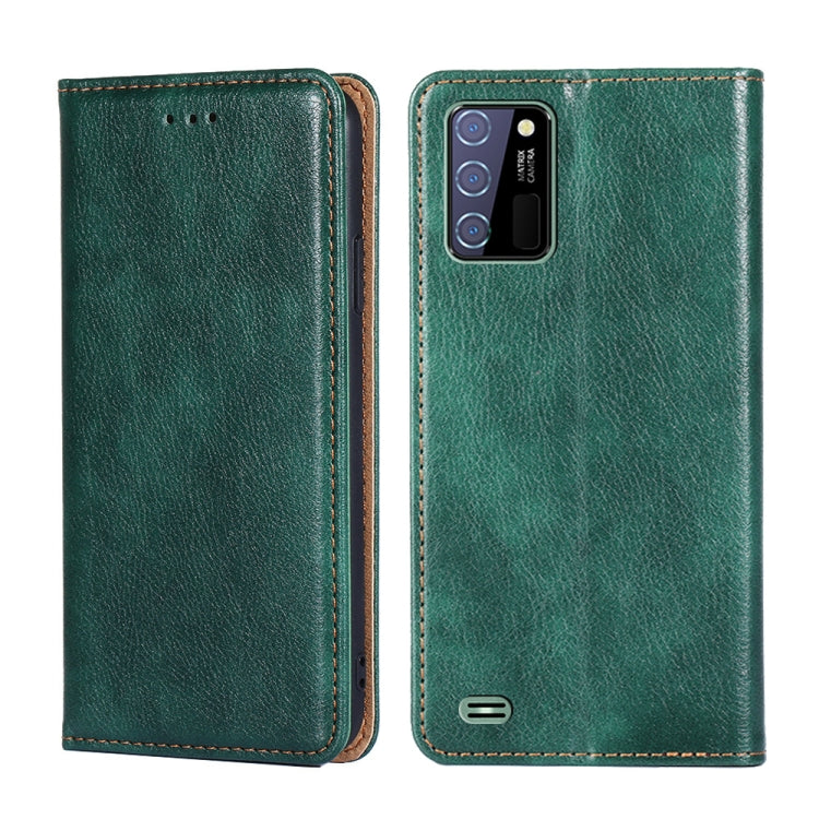 For Oukitel C25 Gloss Oil Solid Color Magnetic Leather Phone Case