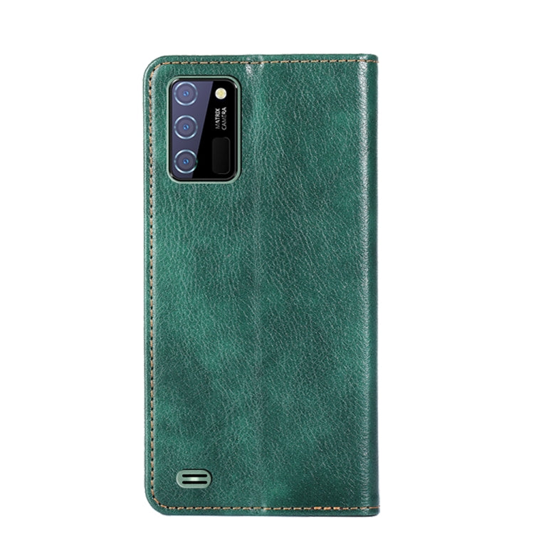 For Oukitel C25 Gloss Oil Solid Color Magnetic Leather Phone Case