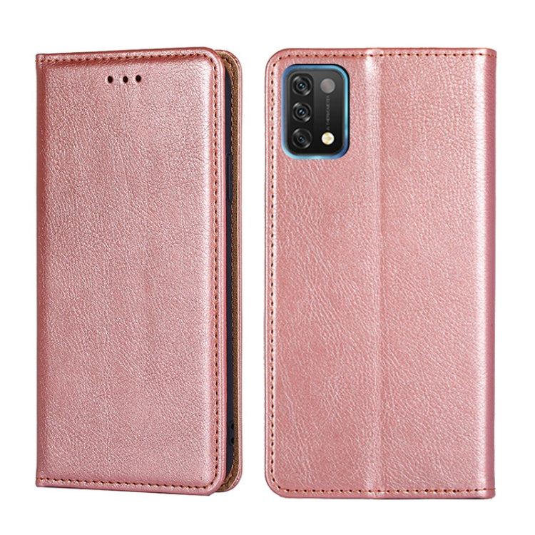 For UMIDIGI A11 Gloss Oil Solid Color Magnetic Leather Phone Case