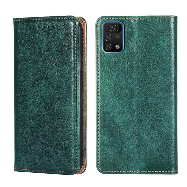 For UMIDIGI A11 Pro Max Gloss Oil Solid Color Magnetic Leather Phone Case