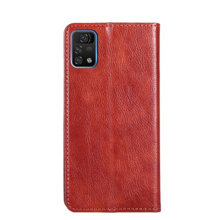 For UMIDIGI A11 Pro Max Gloss Oil Solid Color Magnetic Leather Phone Case