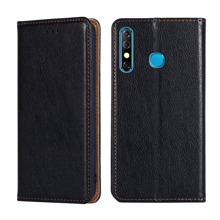 For Infinix Hot 8 / Hot 8 Lite X650 X650B Gloss Oil Solid Color Magnetic Leather Phone Case
