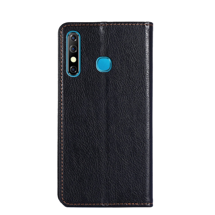 For Infinix Hot 8 / Hot 8 Lite X650 X650B Gloss Oil Solid Color Magnetic Leather Phone Case