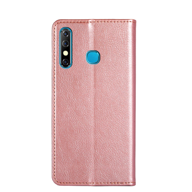 For Infinix Hot 8 / Hot 8 Lite X650 X650B Gloss Oil Solid Color Magnetic Leather Phone Case