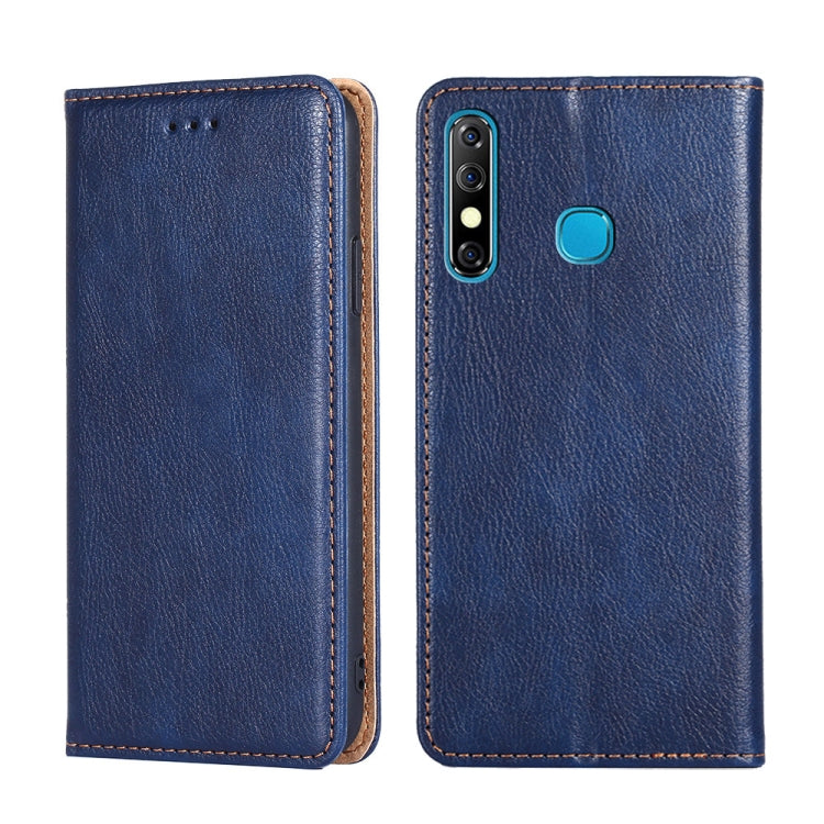For Infinix Hot 8 / Hot 8 Lite X650 X650B Gloss Oil Solid Color Magnetic Leather Phone Case