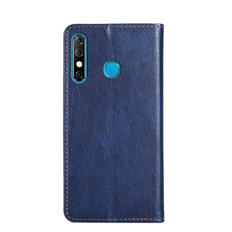 For Infinix Hot 8 / Hot 8 Lite X650 X650B Gloss Oil Solid Color Magnetic Leather Phone Case