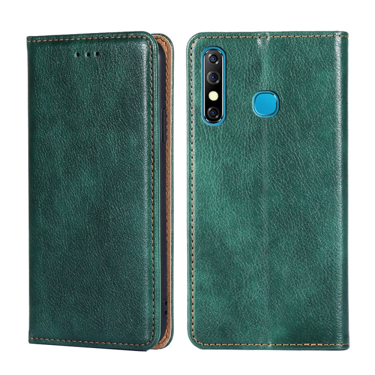 For Infinix Hot 8 / Hot 8 Lite X650 X650B Gloss Oil Solid Color Magnetic Leather Phone Case