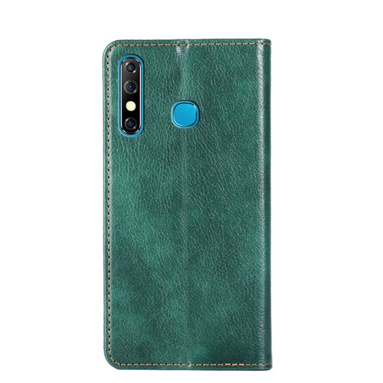 For Infinix Hot 8 / Hot 8 Lite X650 X650B Gloss Oil Solid Color Magnetic Leather Phone Case