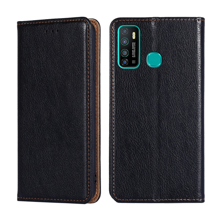 For Infinix Hot 9 / Note 7 Lite X655C Gloss Oil Solid Color Magnetic Leather Phone Case