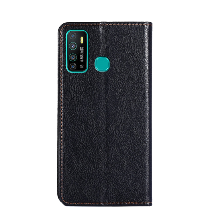 For Infinix Hot 9 / Note 7 Lite X655C Gloss Oil Solid Color Magnetic Leather Phone Case
