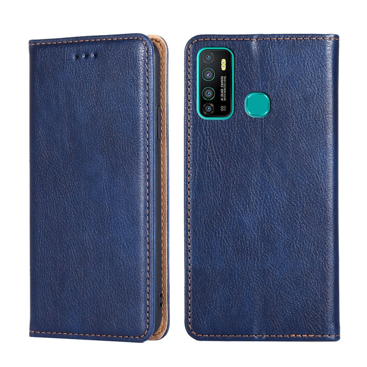 For Infinix Hot 9 / Note 7 Lite X655C Gloss Oil Solid Color Magnetic Leather Phone Case