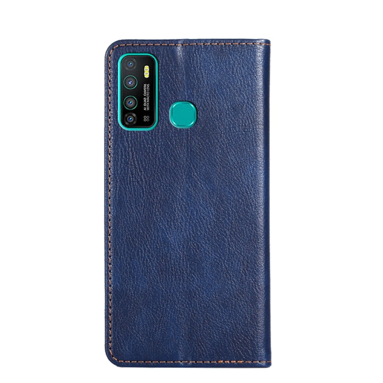 For Infinix Hot 9 / Note 7 Lite X655C Gloss Oil Solid Color Magnetic Leather Phone Case