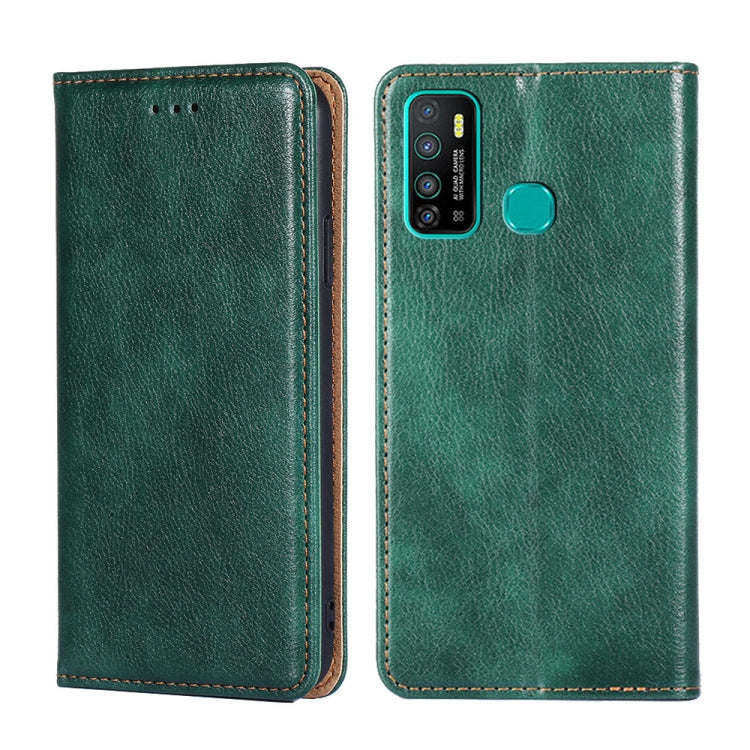 For Infinix Hot 9 / Note 7 Lite X655C Gloss Oil Solid Color Magnetic Leather Phone Case