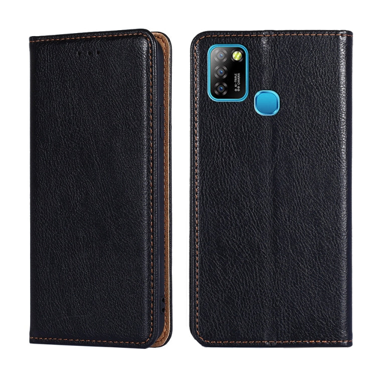 For Infinix Hot 10 Lite / Smart 5 X657 Gloss Oil Solid Color Magnetic Leather Phone Case