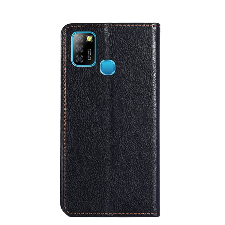 For Infinix Hot 10 Lite / Smart 5 X657 Gloss Oil Solid Color Magnetic Leather Phone Case