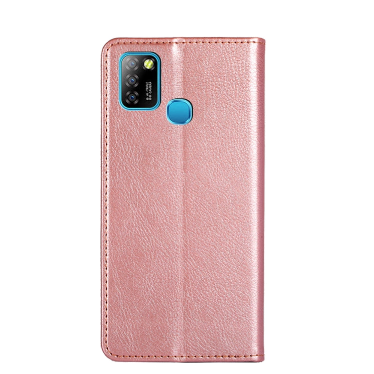 For Infinix Hot 10 Lite / Smart 5 X657 Gloss Oil Solid Color Magnetic Leather Phone Case