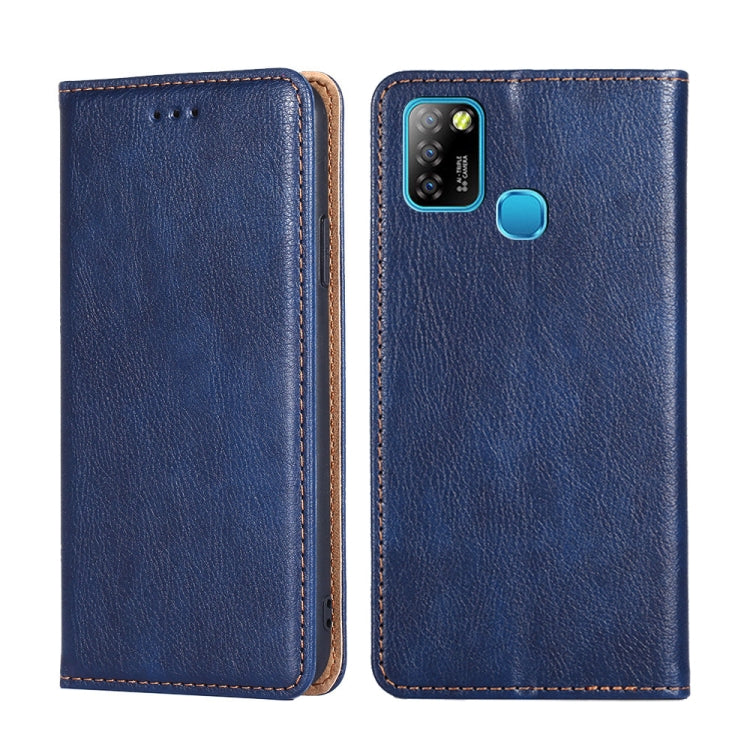 For Infinix Hot 10 Lite / Smart 5 X657 Gloss Oil Solid Color Magnetic Leather Phone Case