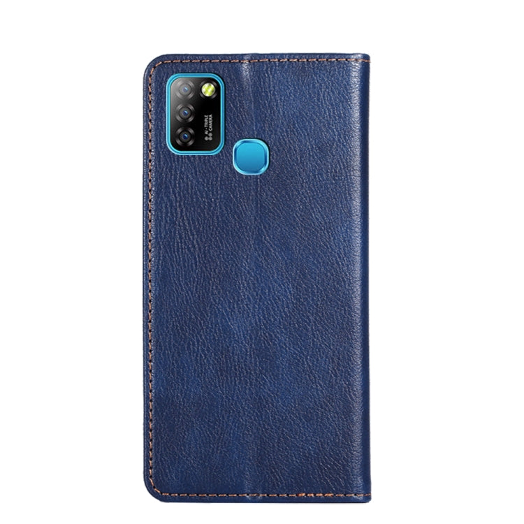 For Infinix Hot 10 Lite / Smart 5 X657 Gloss Oil Solid Color Magnetic Leather Phone Case