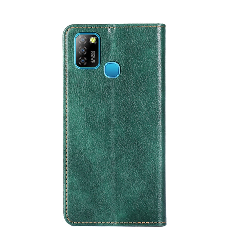 For Infinix Hot 10 Lite / Smart 5 X657 Gloss Oil Solid Color Magnetic Leather Phone Case