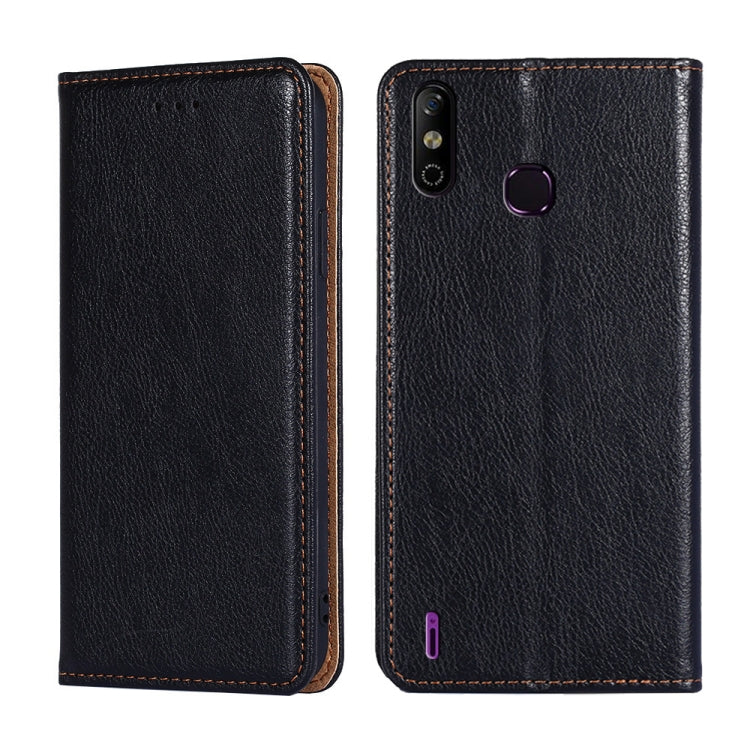 For Infinix Smart 4 X653 Gloss Oil Solid Color Magnetic Leather Phone Case