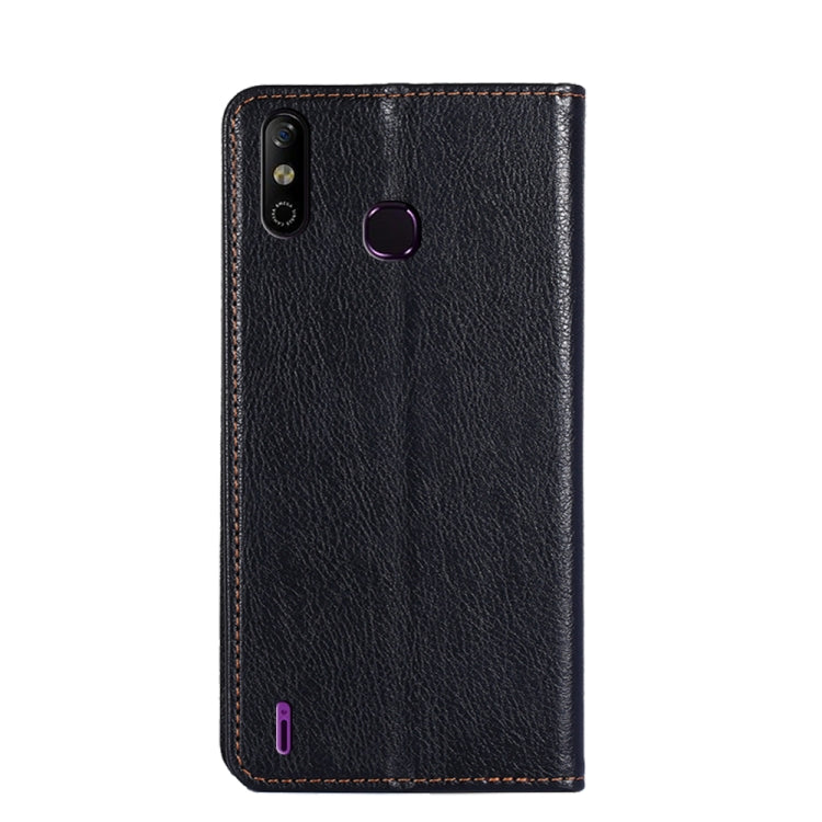 For Infinix Smart 4 X653 Gloss Oil Solid Color Magnetic Leather Phone Case