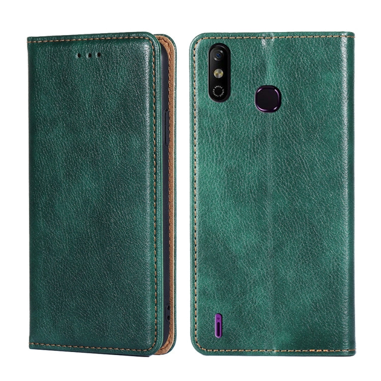 For Infinix Smart 4 X653 Gloss Oil Solid Color Magnetic Leather Phone Case