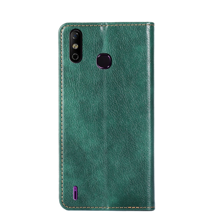 For Infinix Smart 4 X653 Gloss Oil Solid Color Magnetic Leather Phone Case