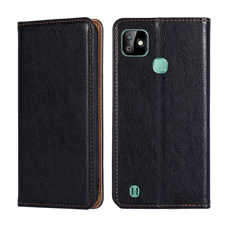 For Infinix Smart HD 2021 X612 Gloss Oil Solid Color Magnetic Leather Phone Case