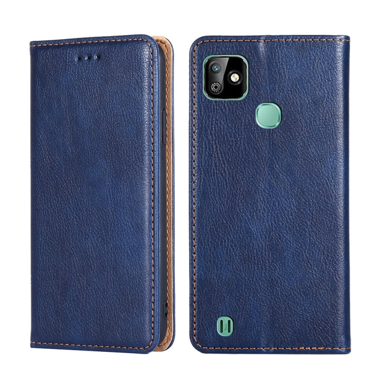 For Infinix Smart HD 2021 X612 Gloss Oil Solid Color Magnetic Leather Phone Case