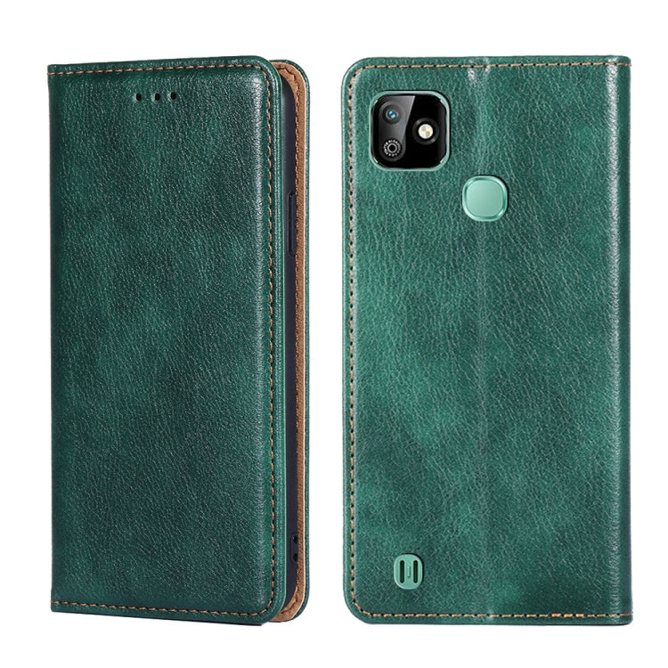 For Infinix Smart HD 2021 X612 Gloss Oil Solid Color Magnetic Leather Phone Case