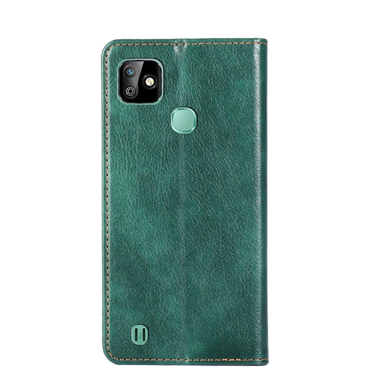 For Infinix Smart HD 2021 X612 Gloss Oil Solid Color Magnetic Leather Phone Case