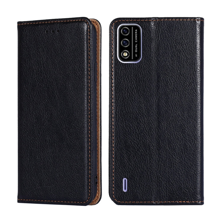 For Itel A48 Gloss Oil Solid Color Magnetic Leather Phone Case