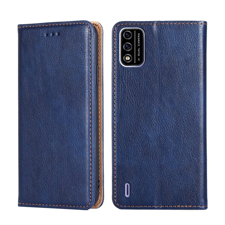 For Itel A48 Gloss Oil Solid Color Magnetic Leather Phone Case