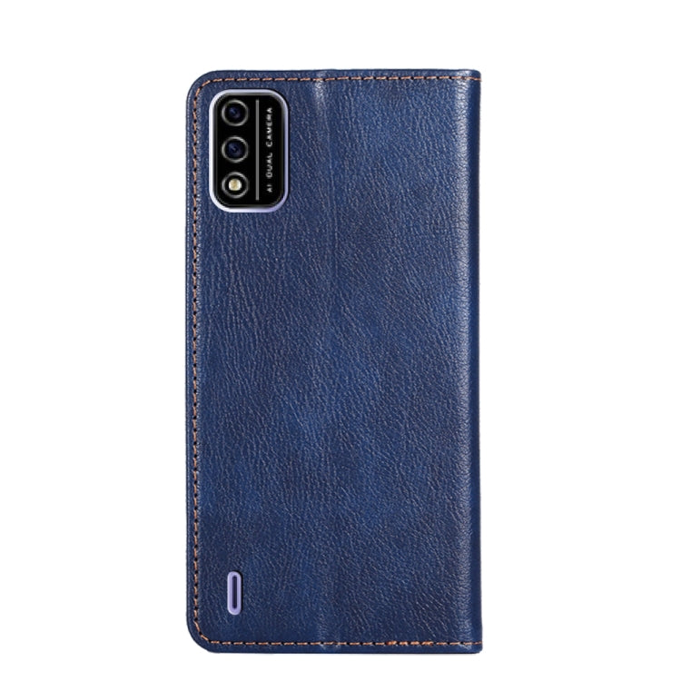 For Itel A48 Gloss Oil Solid Color Magnetic Leather Phone Case
