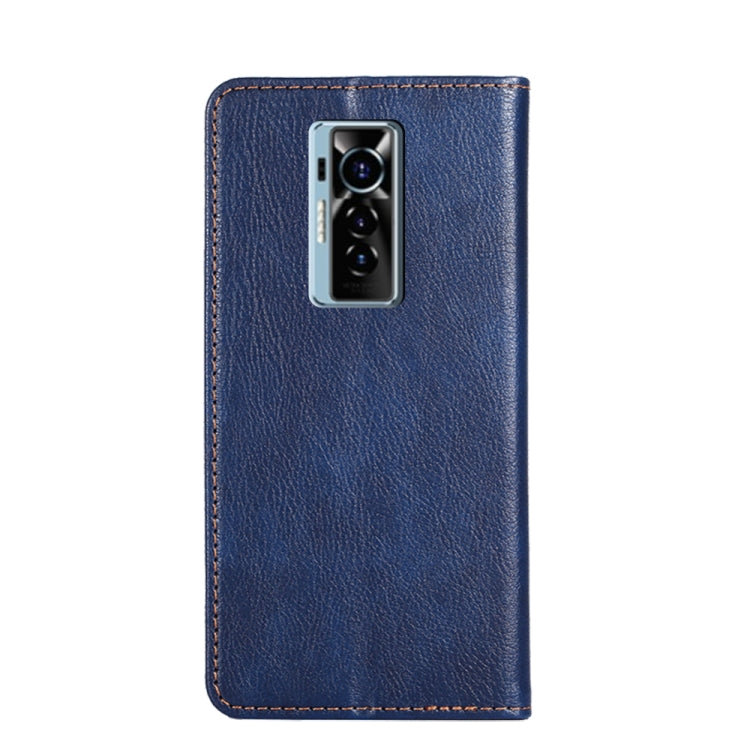 For Tecno Phantom X Gloss Oil Solid Color Magnetic Leather Phone Case