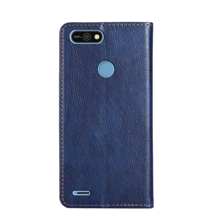 For Tecno Pop 2 / Pop 2 F / Pop 2 Pro Gloss Oil Solid Color Magnetic Leather Phone Case