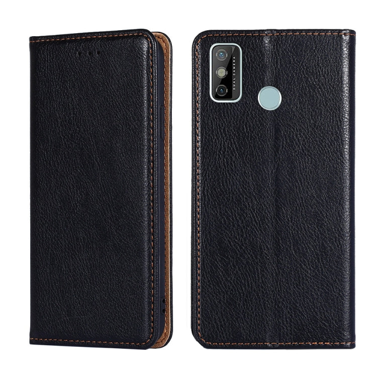 For Tecno Spark 6 GO Gloss Oil Solid Color Magnetic Leather Phone Case