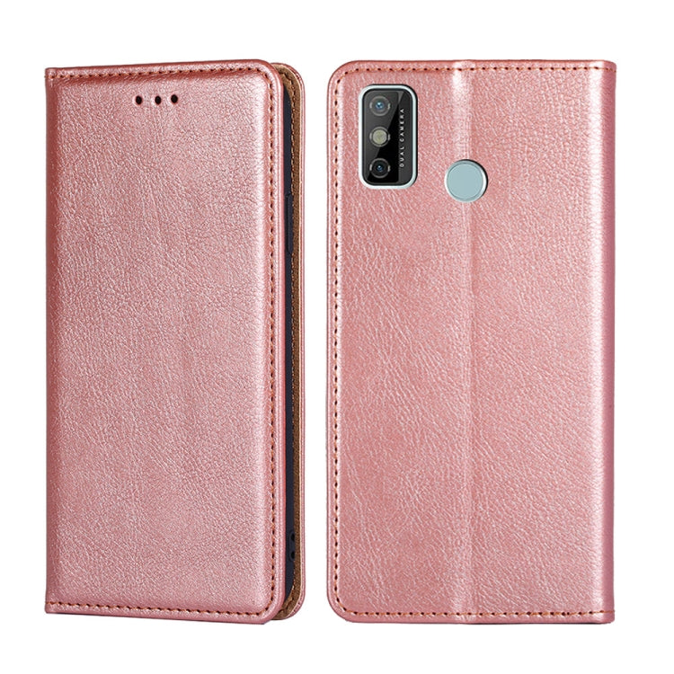 For Tecno Spark 6 GO Gloss Oil Solid Color Magnetic Leather Phone Case