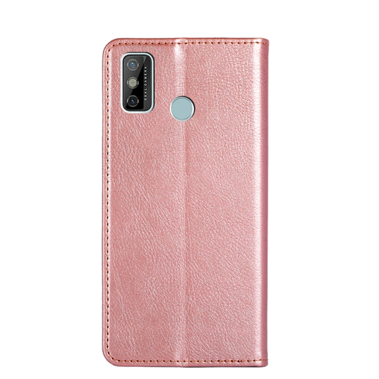 For Tecno Spark 6 GO Gloss Oil Solid Color Magnetic Leather Phone Case
