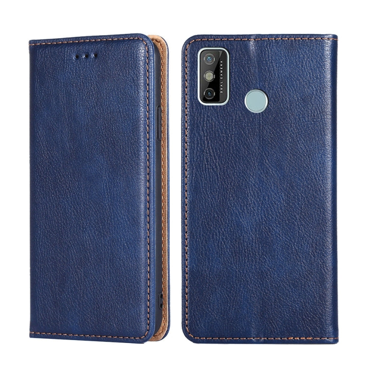 For Tecno Spark 6 GO Gloss Oil Solid Color Magnetic Leather Phone Case