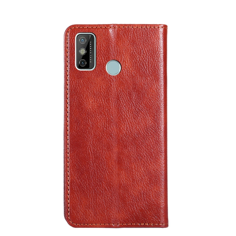 For Tecno Spark 6 GO Gloss Oil Solid Color Magnetic Leather Phone Case