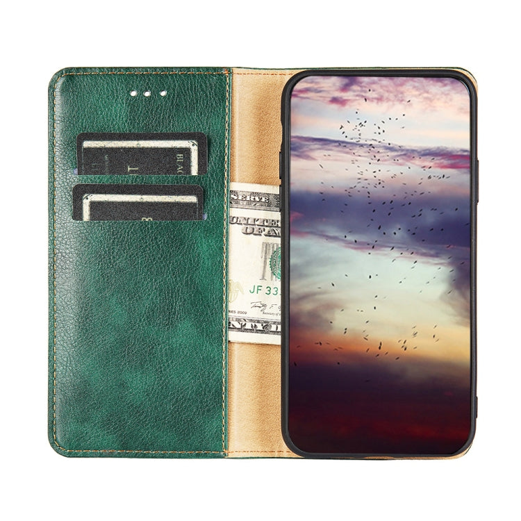 For Tecno Spark 6 GO Gloss Oil Solid Color Magnetic Leather Phone Case