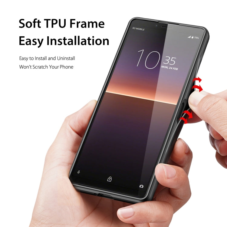 For Sony Xperia 10 IV DUX DUCIS Fino Series PU + TPU Phone Case(Black)
