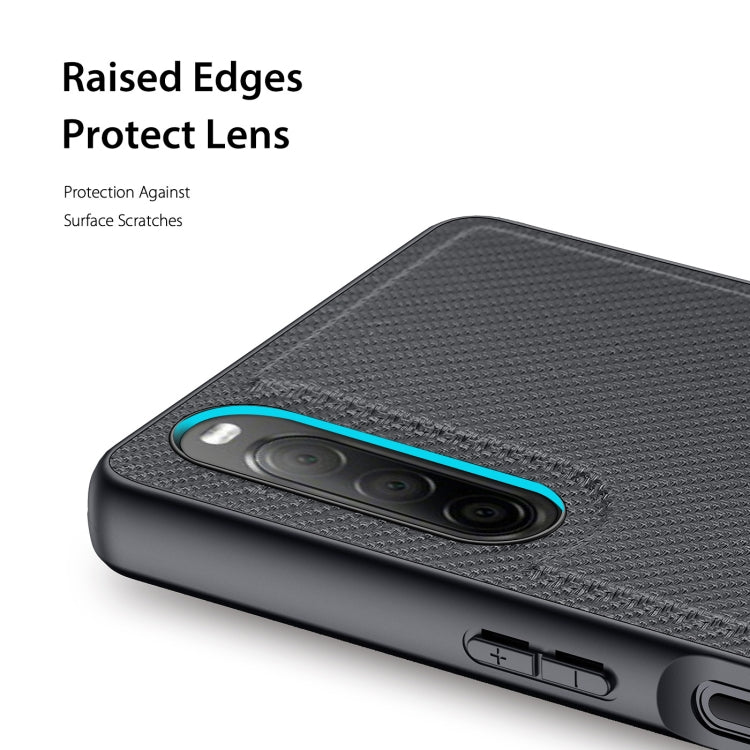 For Sony Xperia 10 IV DUX DUCIS Fino Series PU + TPU Phone Case(Black)