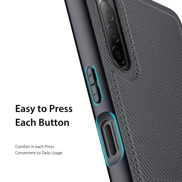 For Sony Xperia 10 IV DUX DUCIS Fino Series PU + TPU Phone Case(Black)